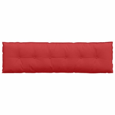vidaXL Μαξιλάρι Πλάτης Κόκκινο 180 x 19 x 50 εκ ύφασμα
