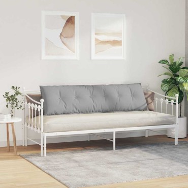 vidaXL Μαξιλάρι Πλάτης Σκίουρος Γκρί 180 x 19 x 50 εκ ύφασμα