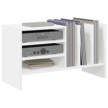 vidaXL Ντουλάπι δίσκων βινυλίου Λευκό 78,5x35x45 εκ 1 τεμ.