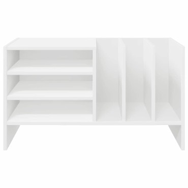vidaXL Ντουλάπι δίσκων βινυλίου Λευκό 78,5x35x45 εκ 1 τεμ.