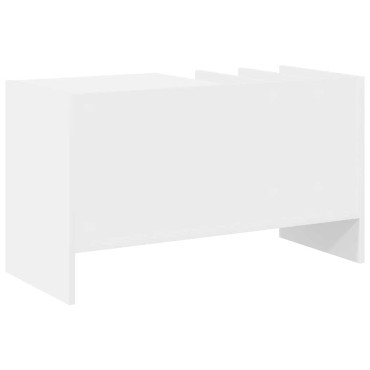 vidaXL Ντουλάπι δίσκων βινυλίου Λευκό 78,5x35x45 εκ 1 τεμ.