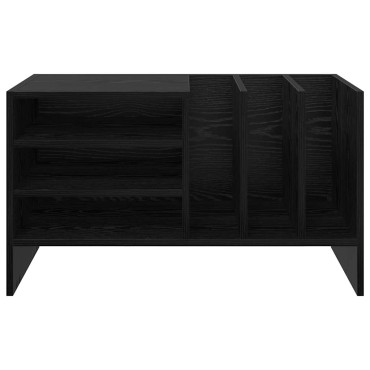 vidaXL Ντουλάπι δίσκων βινυλίου Μαύρη Οξυά 78,5x35x45 εκ 1 τεμ.