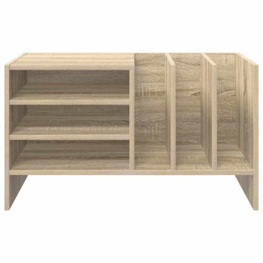 vidaXL Ντουλάπι δίσκων βινυλίου Δρύς Sonoma 78,5x35x45 εκ 1 τεμ.