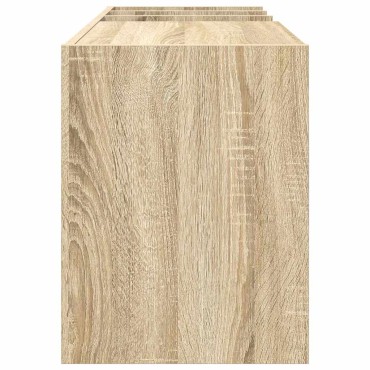 vidaXL Ντουλάπι δίσκων βινυλίου Δρύς Sonoma 78,5x35x45 εκ 1 τεμ.