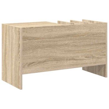 vidaXL Ντουλάπι δίσκων βινυλίου Δρύς Sonoma 78,5x35x45 εκ 1 τεμ.