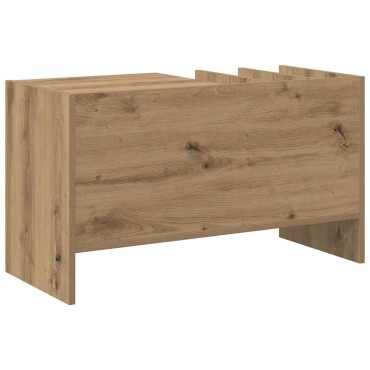 vidaXL Ντουλάπι δίσκων βινυλίου Artisan Oak 78,5x35x45 εκ 1 τεμ.