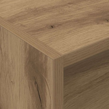 vidaXL Ντουλάπι δίσκων βινυλίου Artisan Oak 78,5x35x45 εκ 1 τεμ.