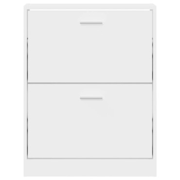 vidaXL Παπουτσοθήκη Λευκή 59x17x81cm από Τεχνητό Ξύλο