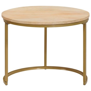 vidaXL Τραπεζάκια Καφέ Στερεών 3 τεμ. Καφέ 60x60x45cm