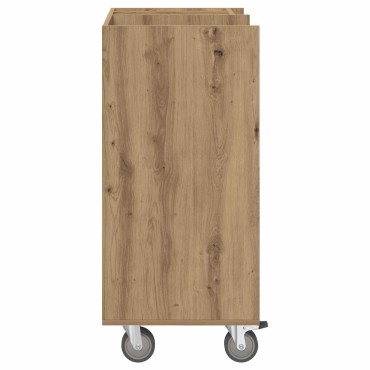 vidaXL Ντουλάπι Γκολφ με τροχούς Μονόχρωμο Artisan Oak 65 x 45 x 98 εκ