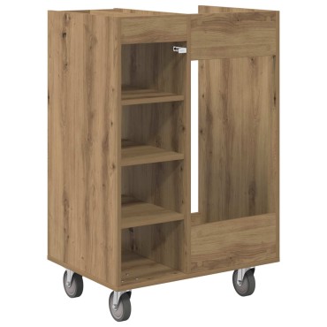 vidaXL Ντουλάπι Γκολφ με τροχούς Μονόχρωμο Artisan Oak 65 x 45 x 98 εκ