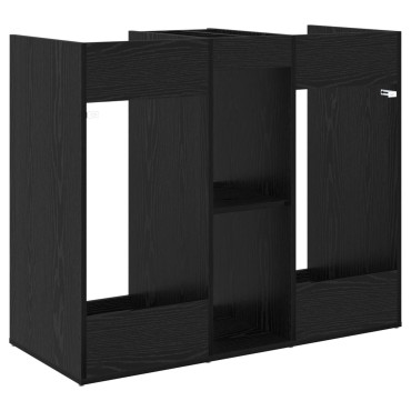 vidaXL Ντουλάπι Γκολφ Μονόχρωμο Μαύρη Οξυά 102 x 45 x 85,5 εκ
