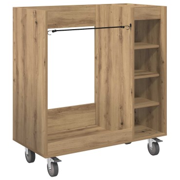 vidaXL Ντουλάπι Γκολφ με τροχούς Μονόχρωμο Artisan Oak 90 x 45 x 98 εκ