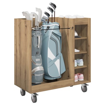 vidaXL Ντουλάπι Γκολφ με τροχούς Μονόχρωμο Artisan Oak 90 x 45 x 98 εκ