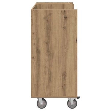 vidaXL Ντουλάπι Γκολφ με τροχούς Μονόχρωμο Artisan Oak 90 x 45 x 98 εκ