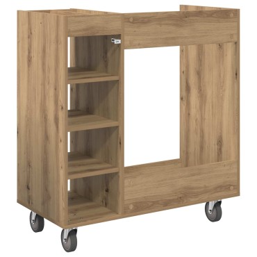 vidaXL Ντουλάπι Γκολφ με τροχούς Μονόχρωμο Artisan Oak 90 x 45 x 98 εκ