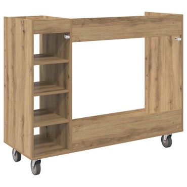 vidaXL Ντουλάπι Γκολφ με τροχούς Artisan Oak 120 x 45 x 98 εκ