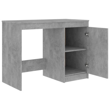 vidaXL Γραφείο Γκρι Σκυροδέματος 140x50x76cm από Επεξ. Ξύλο 1 τεμ.