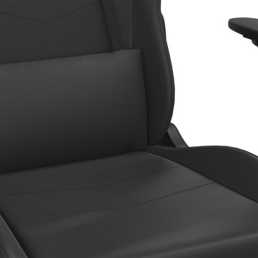 vidaXL Καρέκλα Gaming Μαύρη από Συνθετικό Δέρμα 66x56x(120,5-131)cm 1 τεμ.