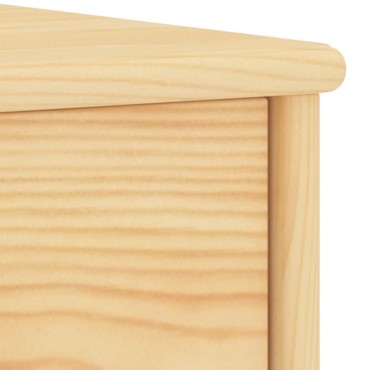 vidaXL Κομοδίνο Ανοιχτό Ξύλο 35x30x47cm από Μασίφ Ξύλο Πεύκου 1 τεμ.