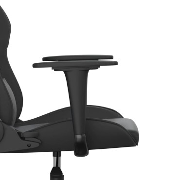 vidaXL Καρέκλα Gaming Μασάζ Μαύρη από Συνθετικό Δέρμα 66,5x61x(118-127,5)cm 1 τεμ.