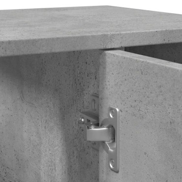 vidaXL Ντουλάπι Νιπτήρα Γκρι Σκυροδέματος 60x32x53,5cm Επεξ. Ξύλο 1 τεμ.