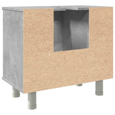 vidaXL Ντουλάπι Νιπτήρα Γκρι Σκυροδέματος 60x32x53,5cm Επεξ. Ξύλο 1 τεμ.