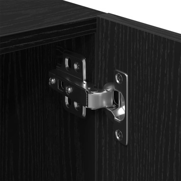vidaXL Ντουλάπι TV 100x35x40cm Μαύρη Οξυά Επεξεργασμένο Ξύλο