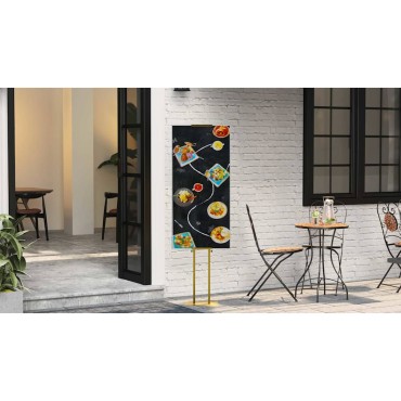vidaXL Εκθεσιακές Οθόνες 2 τμχ. Χρυσό 30 x 23,5 x 210 εκ Ατσάλι