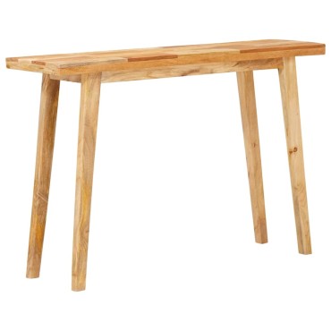 vidaXL Τραπέζι φαγητού Φυσικό 100x35x75cm Στερεό ξύλο μάνγκο 1 τεμ.