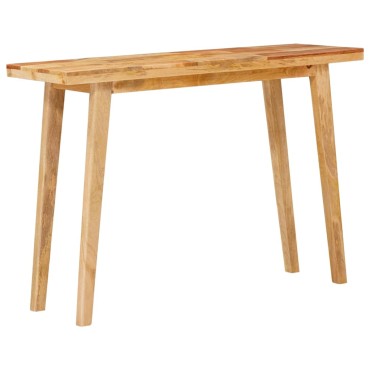 vidaXL Τραπέζι φαγητού Φυσικό 100x35x75cm Στερεό ξύλο μάνγκο 1 τεμ.