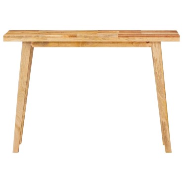 vidaXL Τραπέζι φαγητού Φυσικό 100x35x75cm Στερεό ξύλο μάνγκο 1 τεμ.