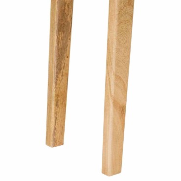 vidaXL Τραπέζι φαγητού Φυσικό 100x35x75cm Στερεό ξύλο μάνγκο 1 τεμ.
