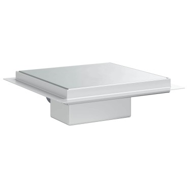 vidaXL 2 σε 1 εκροή ντους Ασημί 20 x 20 cm Ανοξείδωτο Ατσάλι 304