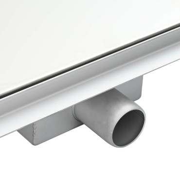 vidaXL 2 σε 1 Τριγωνική Σαρωθριά Λεκάνη Ασημί 32 x 32 x 7,5 εκ