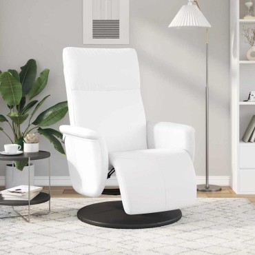 vidaXL Κάθισμα μασάζ Λευκό Τεχνητό Δέρμα 71x90x105cm