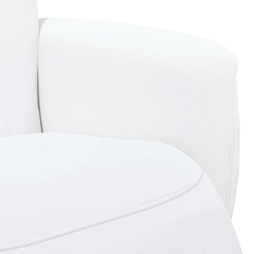 vidaXL Κάθισμα μασάζ Λευκό Τεχνητό Δέρμα 71x90x105cm