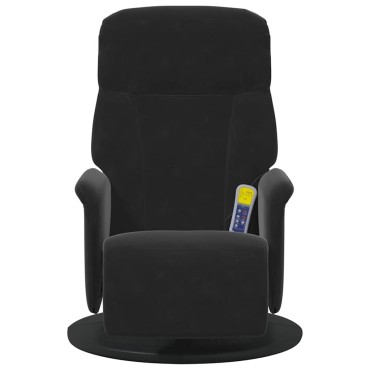 vidaXL Κάθισμα μασάζ Μαύρο 91 x 71 x 105 εκ. Βελούδο