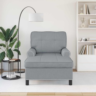 vidaXL Χαλάρωση Ανοιχτό γκρι ύφασμα 91x157x91cm