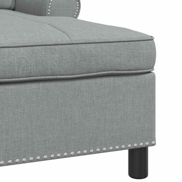 vidaXL Χαλάρωση Ανοιχτό γκρι ύφασμα 91x157x91cm