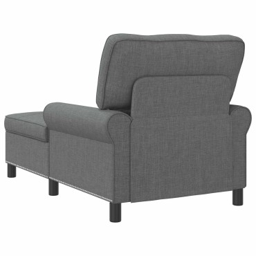 vidaXL Χαλάρωση με μαξιλάρι Σκούρο Γκρι 91x157x91cm ύφασμα