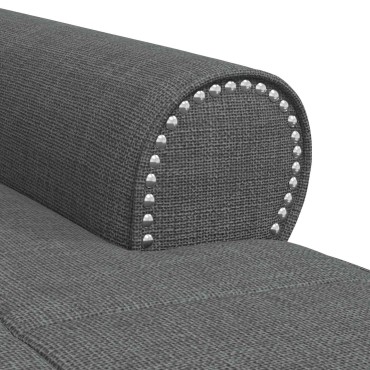 vidaXL Χαλάρωση με μαξιλάρι Σκούρο Γκρι 91x157x91cm ύφασμα