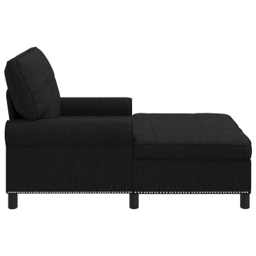 vidaXL Χαλάρωση με μαξιλάρι Μαύρο 91x157x91cm ύφασμα