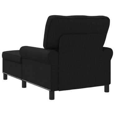 vidaXL Χαλάρωση με μαξιλάρι Μαύρο 91x157x91cm ύφασμα