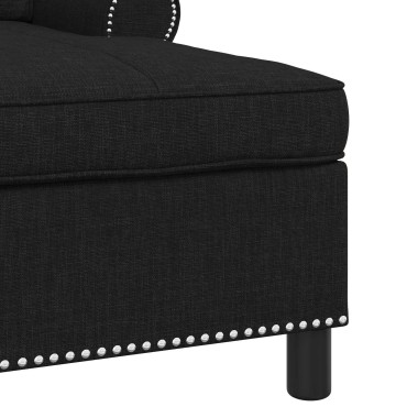 vidaXL Χαλάρωση με μαξιλάρι Μαύρο 91x157x91cm ύφασμα