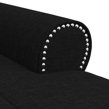 vidaXL Χαλάρωση με μαξιλάρι Μαύρο 91x157x91cm ύφασμα