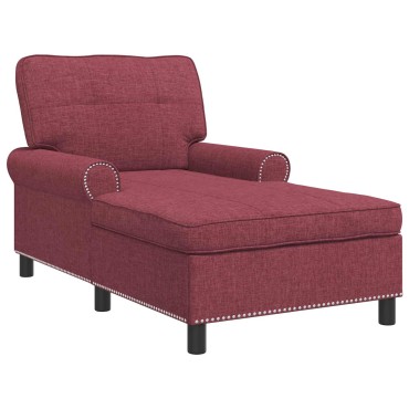 vidaXL Χαλάρωση με μαξιλάρι Κόκκινο 91x157x91cm ύφασμα