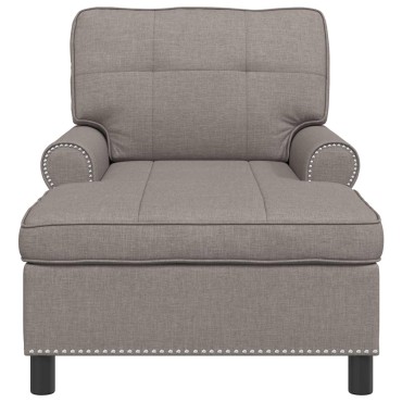 vidaXL Χαλάρωση Taupe ύφασμα 91x157x91cm