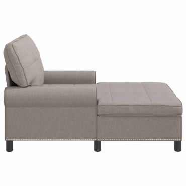 vidaXL Χαλάρωση Taupe ύφασμα 91x157x91cm