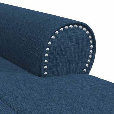 vidaXL Χαλάρωση με μαξιλάρι Μπλε 91x157x91cm ύφασμα